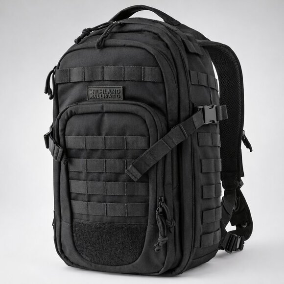 Highland Tactical Other - Highland Tactical Black MOLLE Backpack EDC Range Bug Out Bag